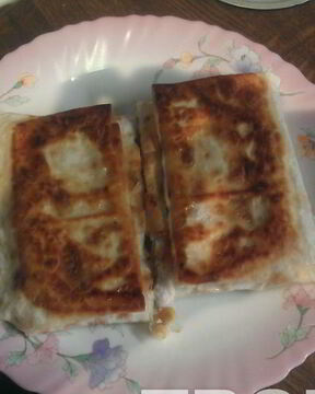 Курица с кукурузой в лаваше