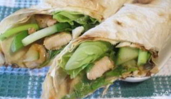 курица в лаваше