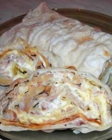Рецепт лаваша с грибами и курицея