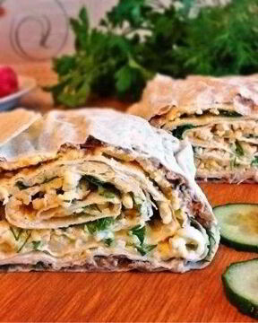 Лаваш с консервами