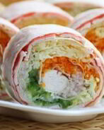 Лаваш с корейской морковкой и крабовыми палочками