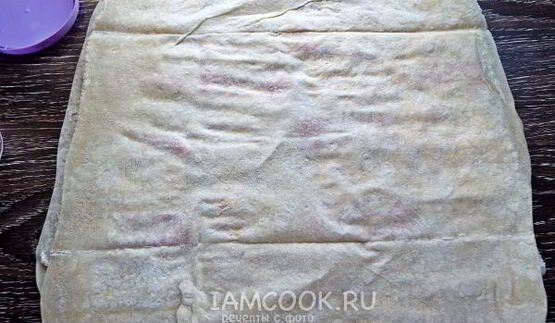 лаваш с крабовыми палочками и корейской морковкой