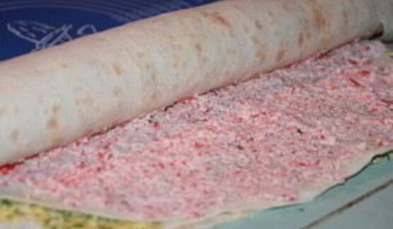 лаваш с крабовыми палочками