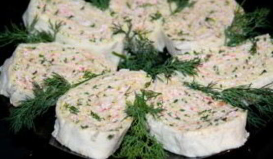лаваш с крабовыми палочками