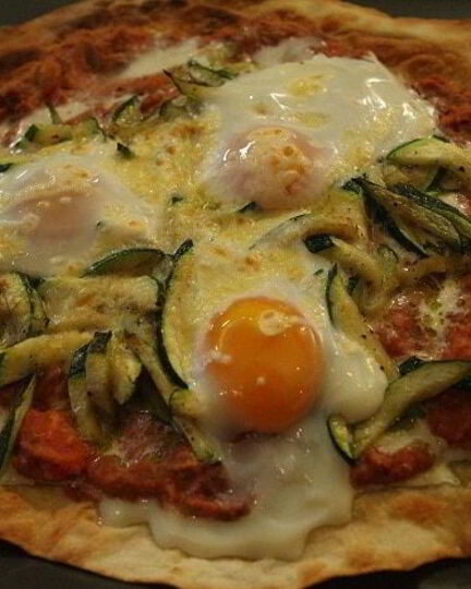 Рецепт лаваша с красной фасолью, цукини и помидорами