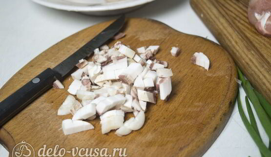 лаваш с курицей и грибами