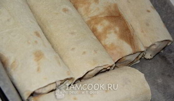 лаваш с курицей и овощами