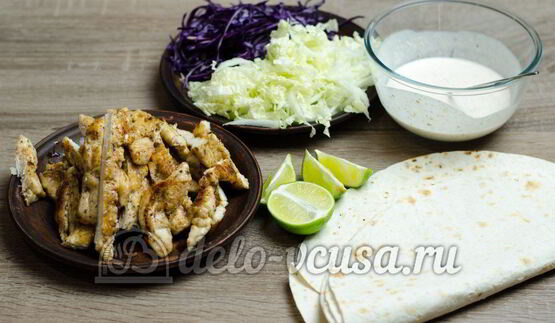 лаваш с курицей