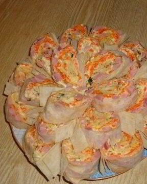 Лаваш с морковью по-корейски