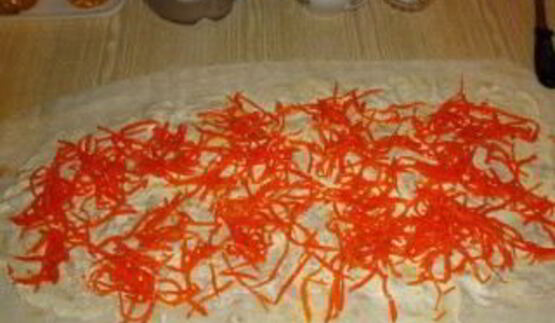 лаваш с морковью по-корейски