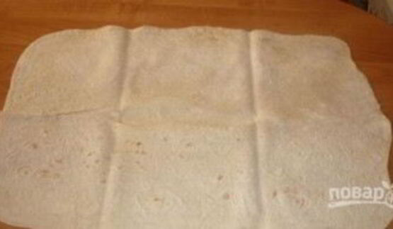 лаваш с шампиньонами и сыром