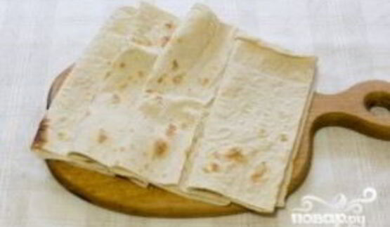 лаваш с творогом и чесноком