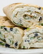 Лаваш с творогом и зеленью