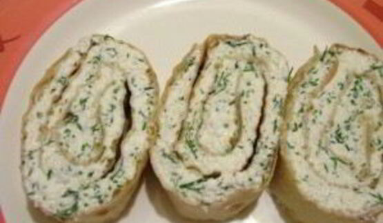 лаваш с творогом и зеленью