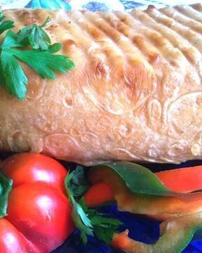 Мясной кекс в лаваше