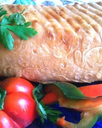 Рецепт мясного кекса в лаваше