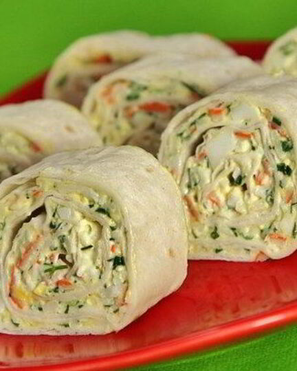 Рецепт рулетов краб-кебаб из тонкого лаваша