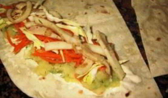 трубочки из лаваша с начинкой