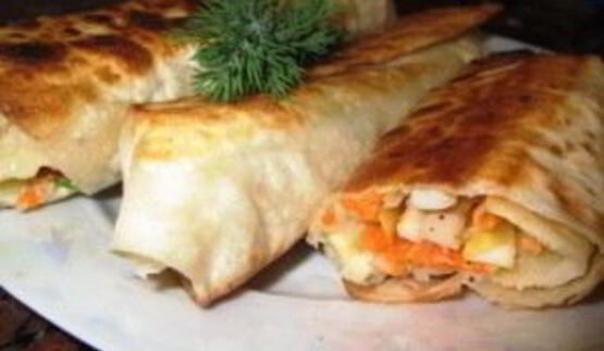 трубочки из лаваша с начинкой