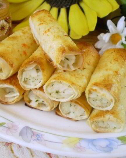 Рецепт трубочек из лаваша, запеченные в духовке