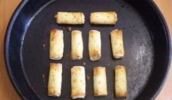 трубочки из лаваша, запеченные в духовке