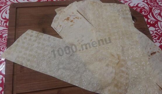 творожно-яблочные конвертики из лаваша
