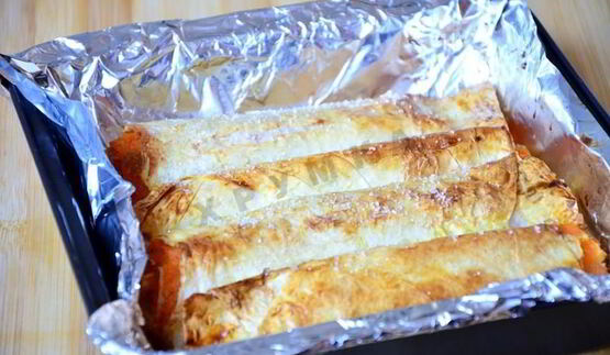 вертуты с тыквой из лаваша