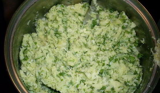 картофельные лепешки с сыром и зеленью