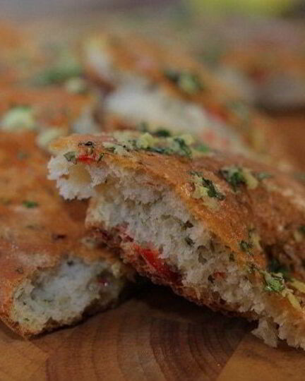 Рецепт лепешки с имбирем, чили и кинзой