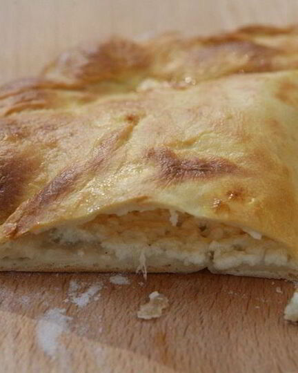 Рецепт лепешки с моцареллой, фетой и орегано