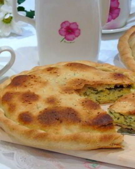 Рецепт лепешки с сыром и зеленью