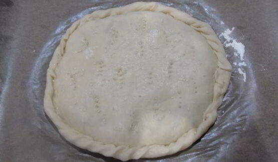 лепешка с сыром и зеленью