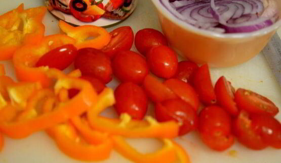 лепешки с колбасой чоризо