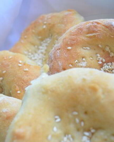 Рецепт лепешек с кунжутом