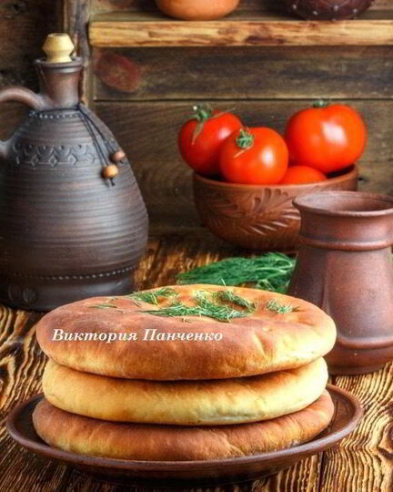 Рецепт лепешек с сыром, чесноком и зеленью