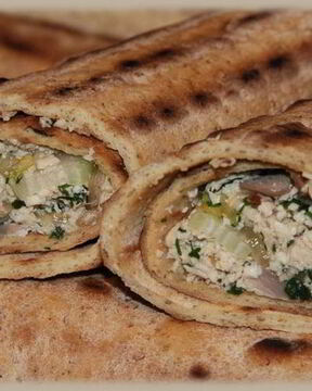 Лепешки с сыром тофу