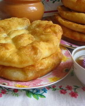 Лепешки Шелпек на кефире