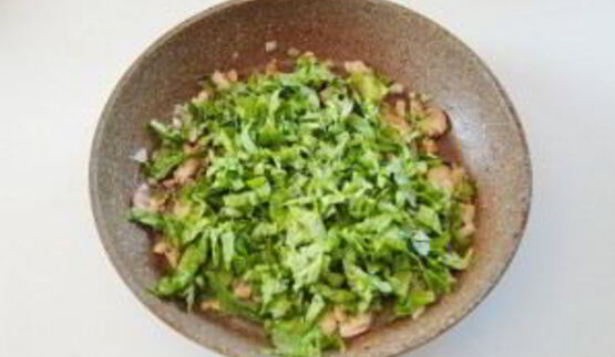 лепешки со шпинатом и грибами