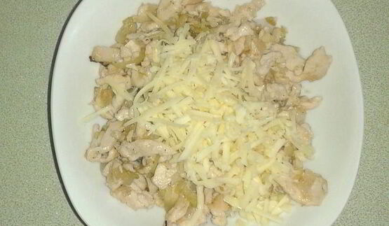 пита с начинкой из курицы и сыра