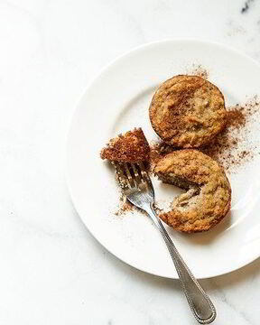 Банановые маффины с корицей