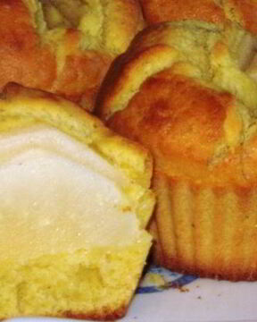 Грушевые маффины с корицей