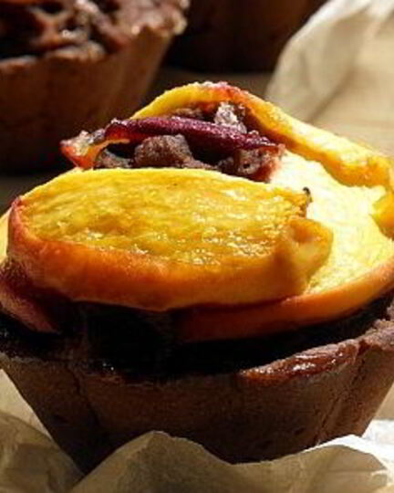 Рецепт маффинов на рисовой муке с персиками