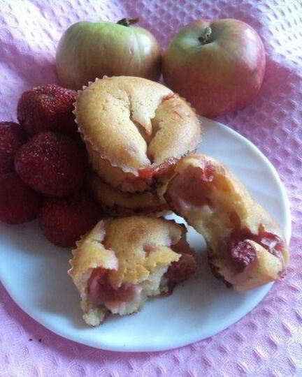 Рецепт маффинов с клубникой