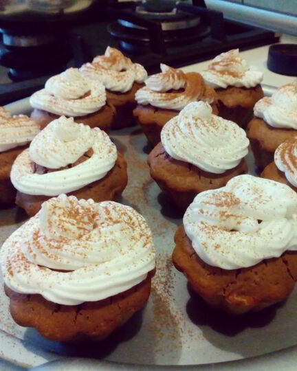 Рецепт маффинов с корицей, изюмом и орехами