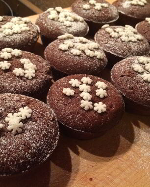 Маффины шоколадные с крошкой