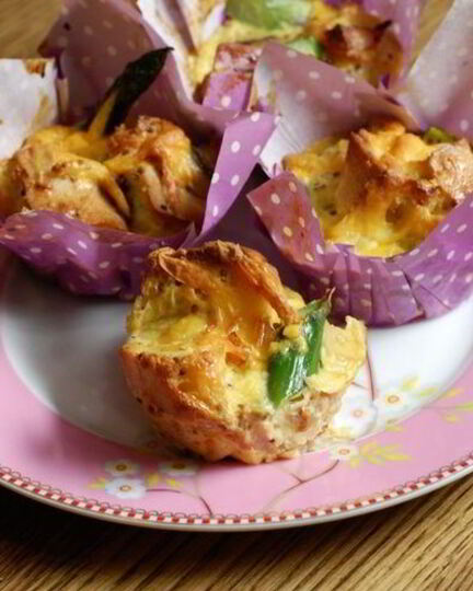 Рецепт маффинов со спаржей и горчицей