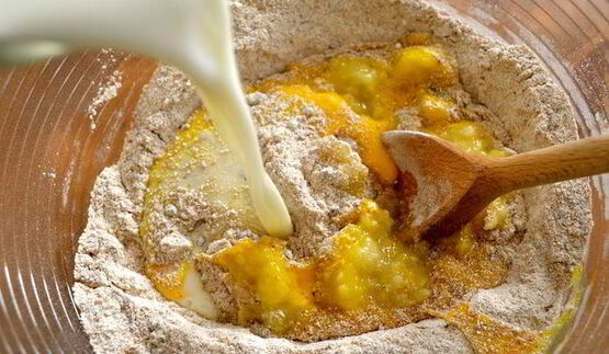 маффины здоровье с цельнозерновой мукой и черникой