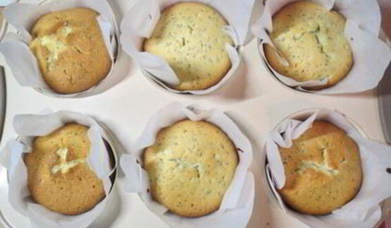 маковые маффины с лимонным соком