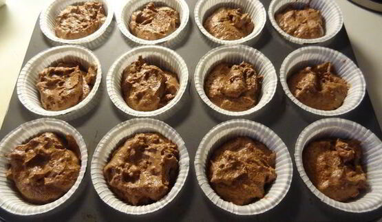 шоколадные маффины паучки