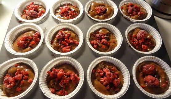 шоколадные маффины паучки